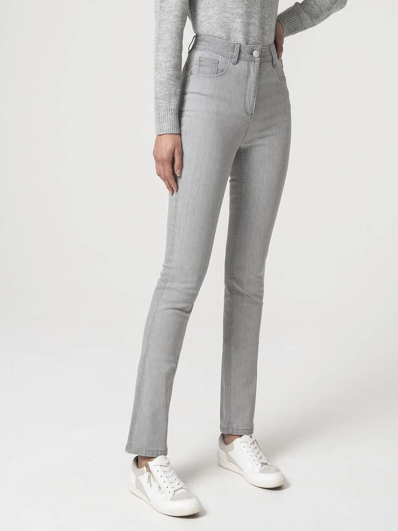 Jean taille haute Perfect Fit by Damart Damart Gris clair