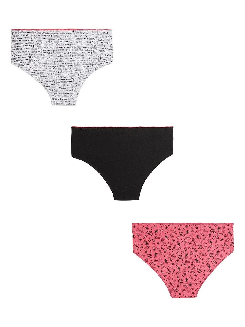 Lot de 3 culottes fille Rivana Multicolore