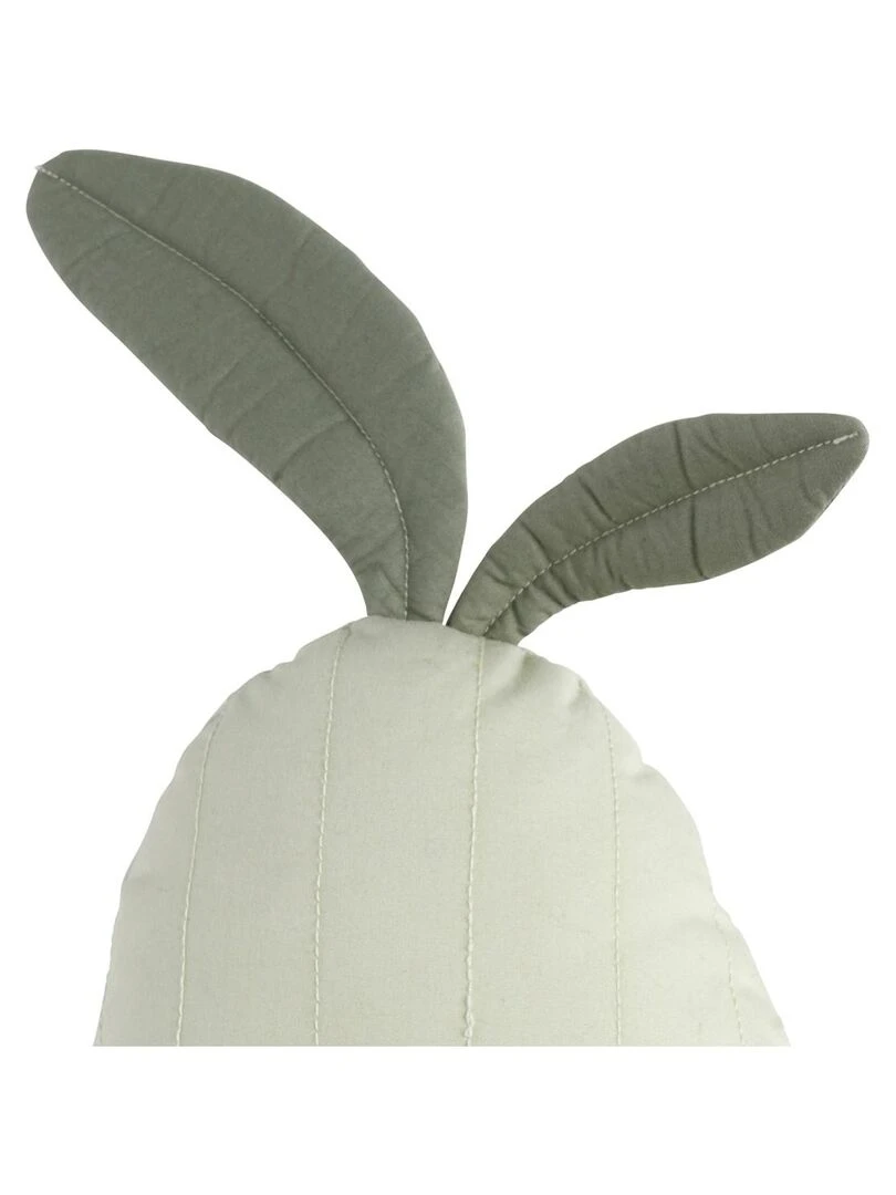Coussin déco poire 23x36cm en coton Vert tilleul SAUTHON Vert tilleul
