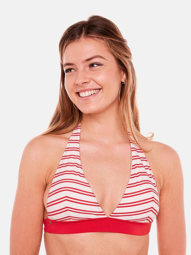 Haut de maillot triangle OCEAN   Brigitte Bardot Bain   Rouge