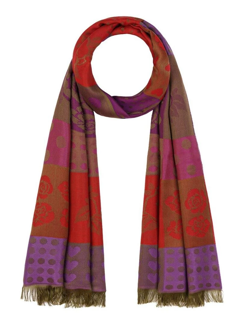 Echarpe Légère Erosia Fabriqué en France Violet