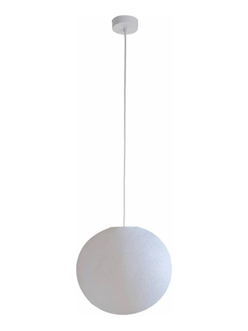 Suspension simple globe 31cm Blanc
