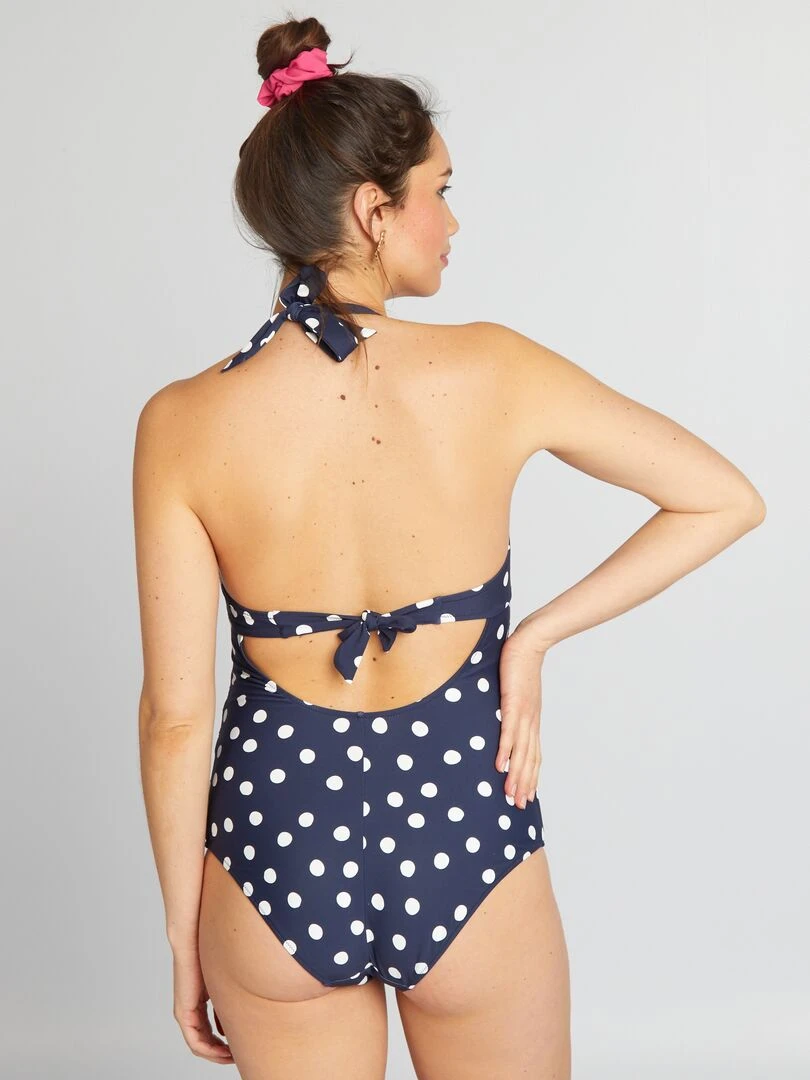 Maillot de bain 1 pièce de maternité   Bleu