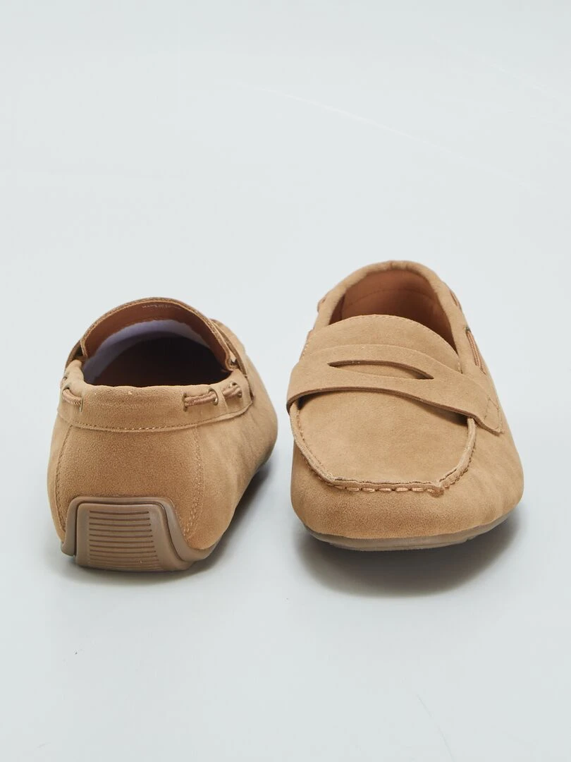 Mocassins en suédine   Marron
