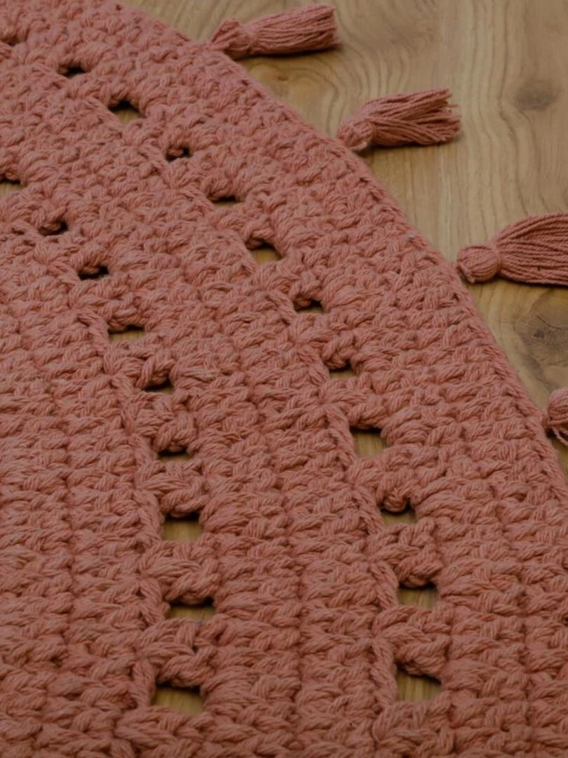 Tapis Coton Nila Liege par Nattiot Ø 120 cm Nattiot Marron