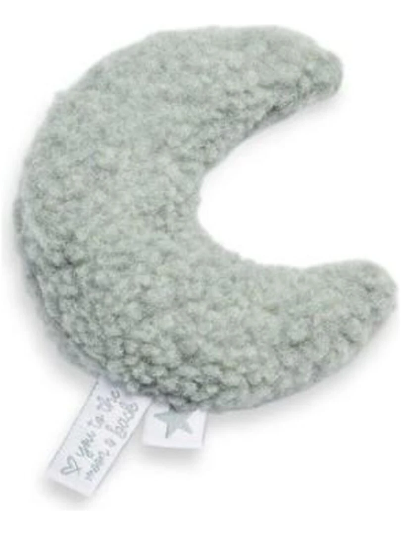 Hochet Lune Vert Cendré Jollein Vert
