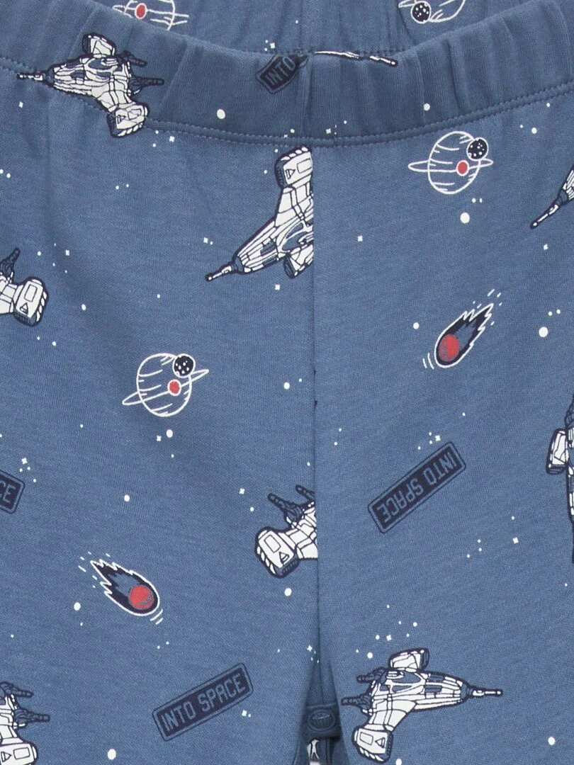 Pantalon avec ouverture à pressions   So Easy   Bleu