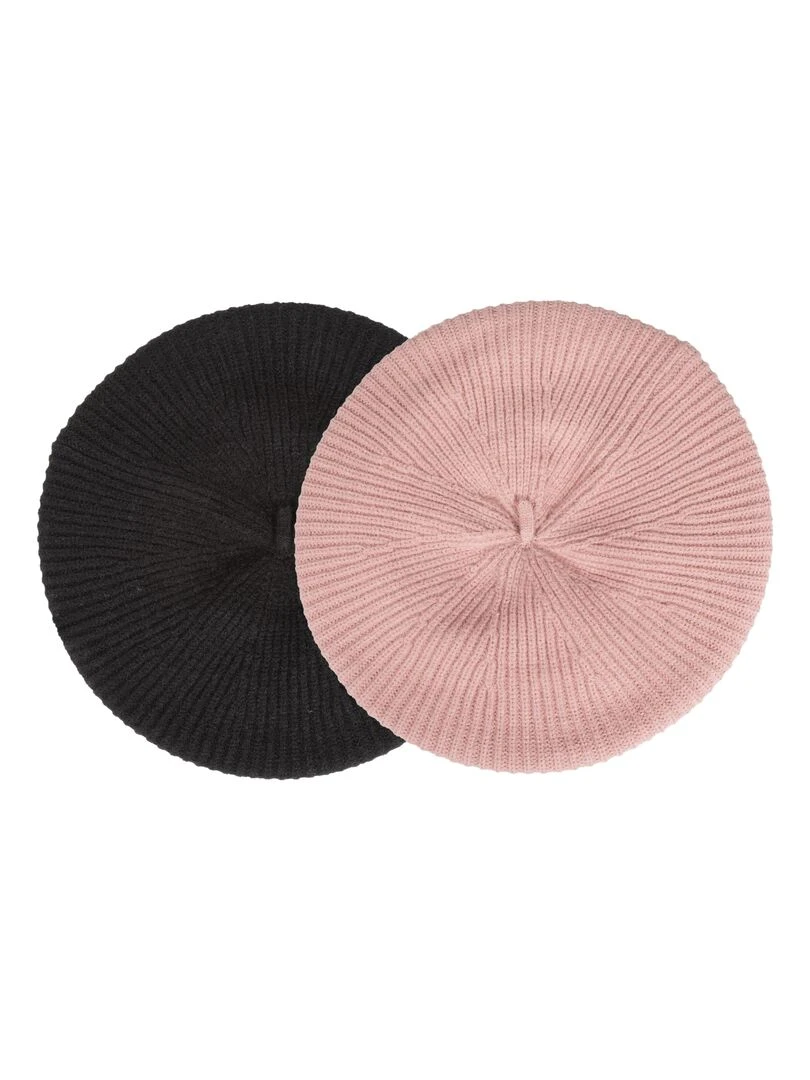 Béret Femme maille Soft Touch Noir Noir