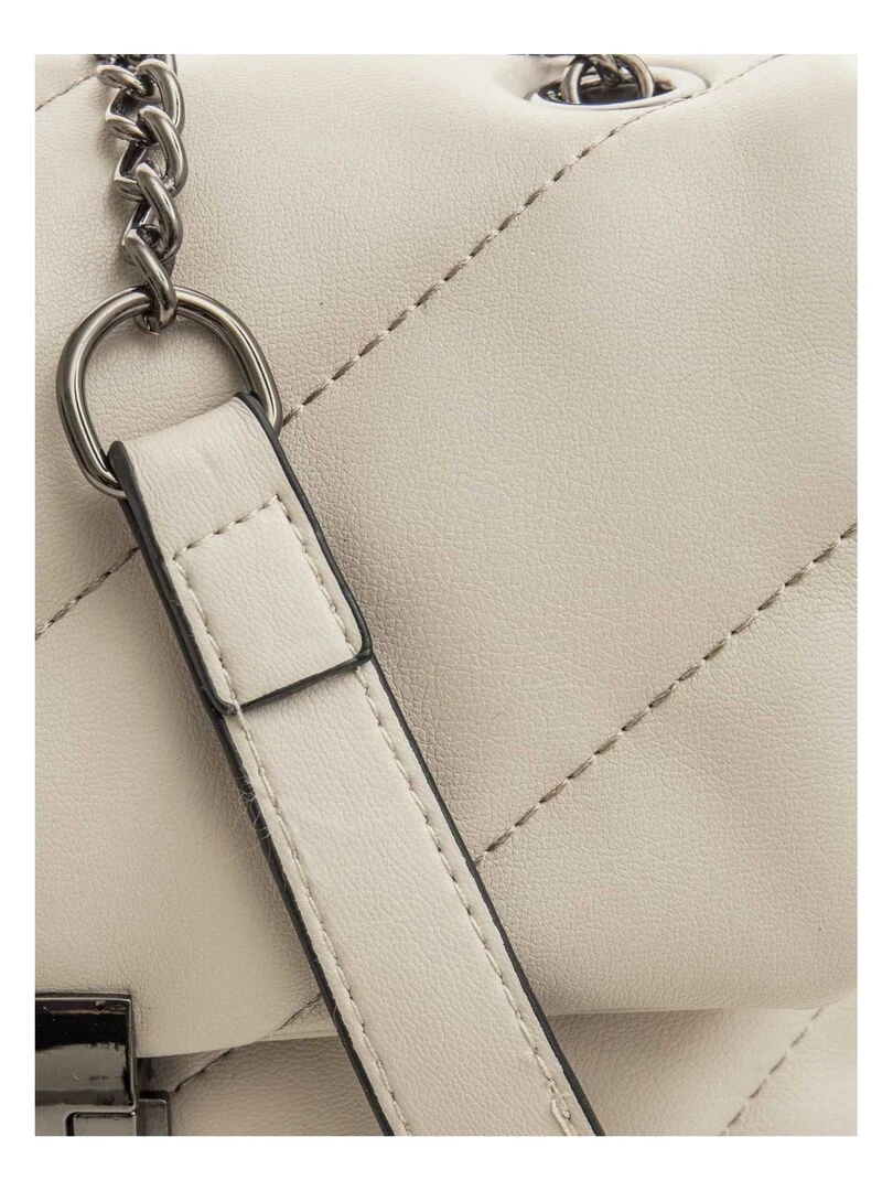 Petit sac similicuir bandoulière DL MIA   Beige
