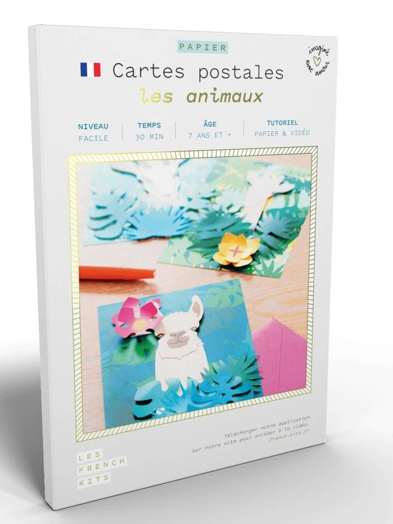 Coffret Scrapbooking   3 Cartes postales   Animaux   N/A