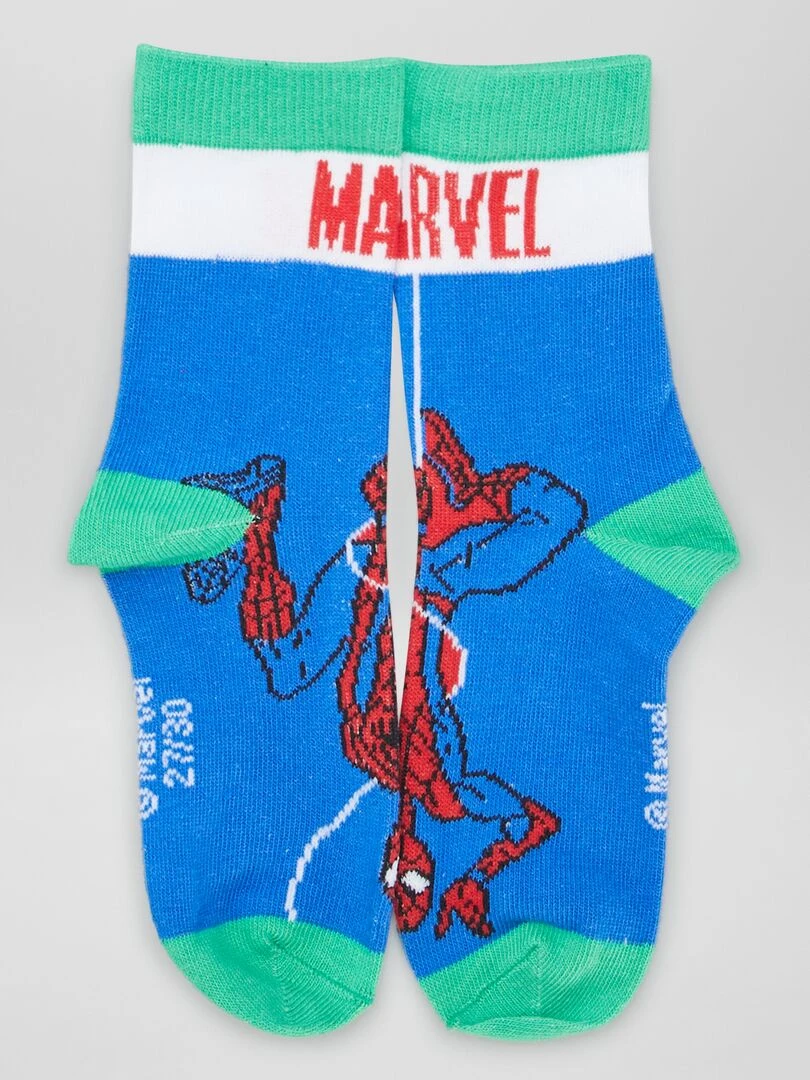 Lot de chaussettes 'Spider man'   3 paires   Bleu/rouge/vert