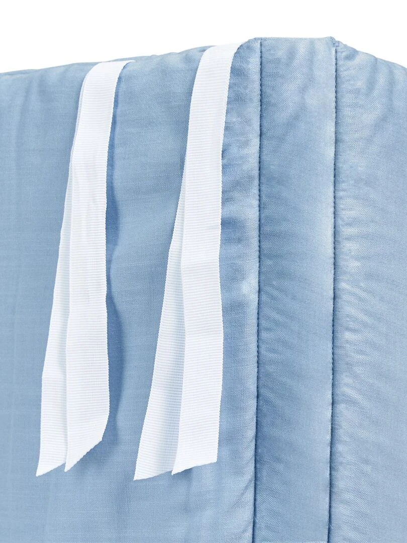 Tour de lit bébé stable en coton 180 x 35 cm   Bleu