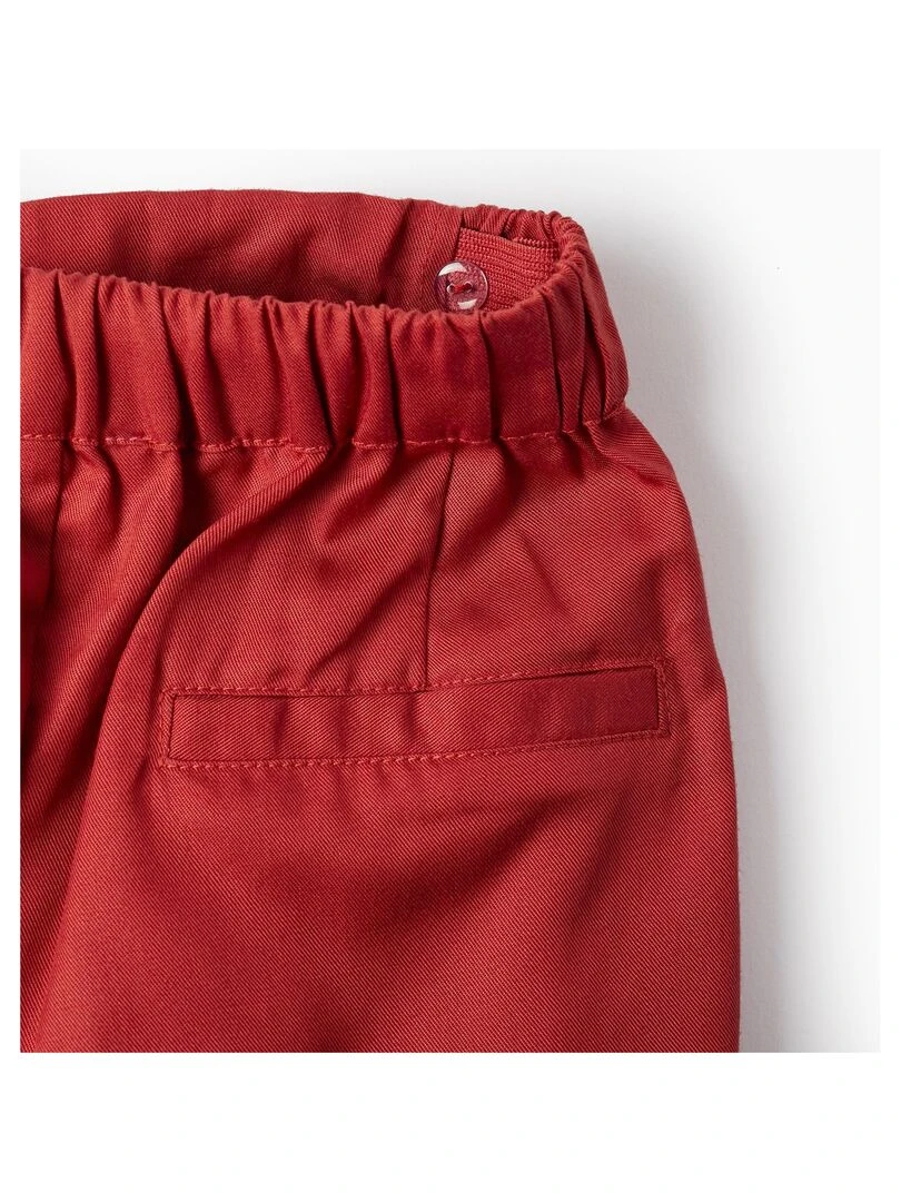 Jupe short en lyocell pour fille  ATLANTIC COMPANY   Rouge foncé