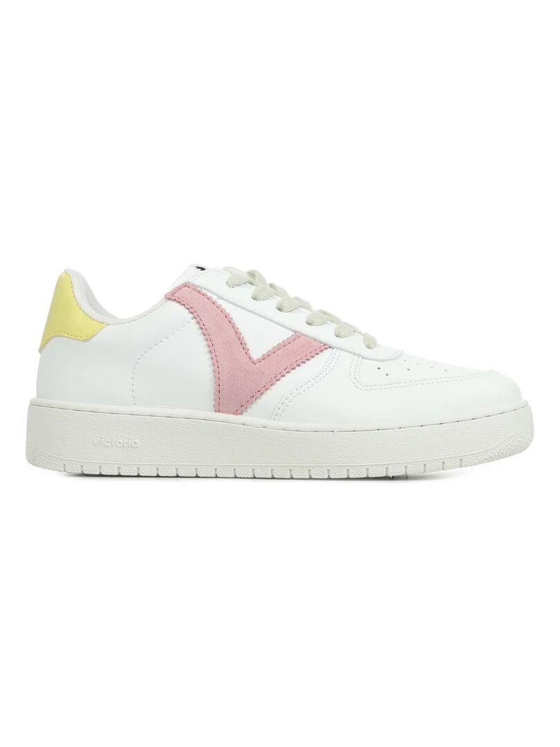 Baskets Victoria Madrid Blanc Rose