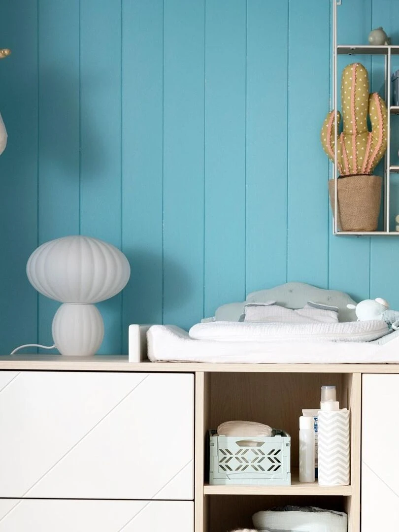 Plan à langer pour commode 1 porte 3 tiroirs   SAUTHON   Beige clair