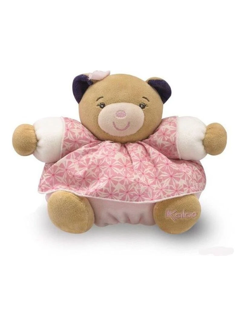 Doudou Kaloo Ours Petite Rose P'tit ourson joli 18cms Rose
