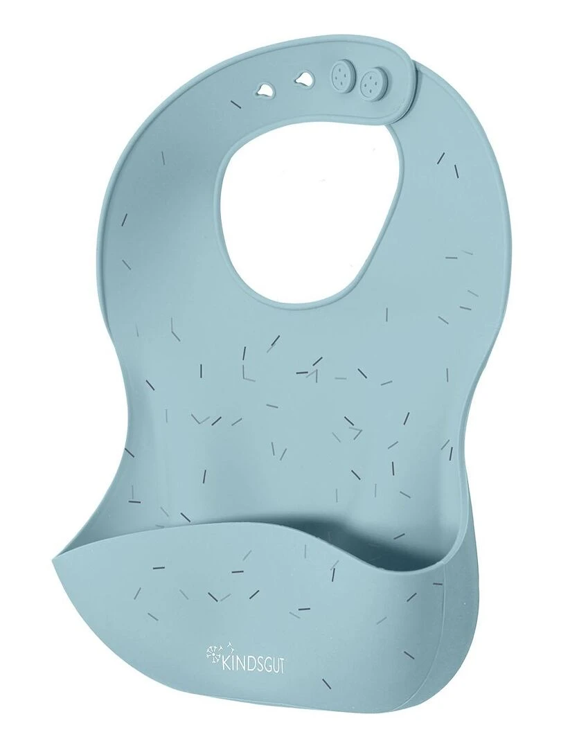 Bavoir bébé en silicone arrose   Bleu Bleu