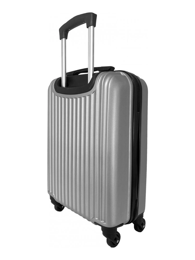 Lot 3 Valises Rigides dont 1 Valise Cabine ABS   Gris