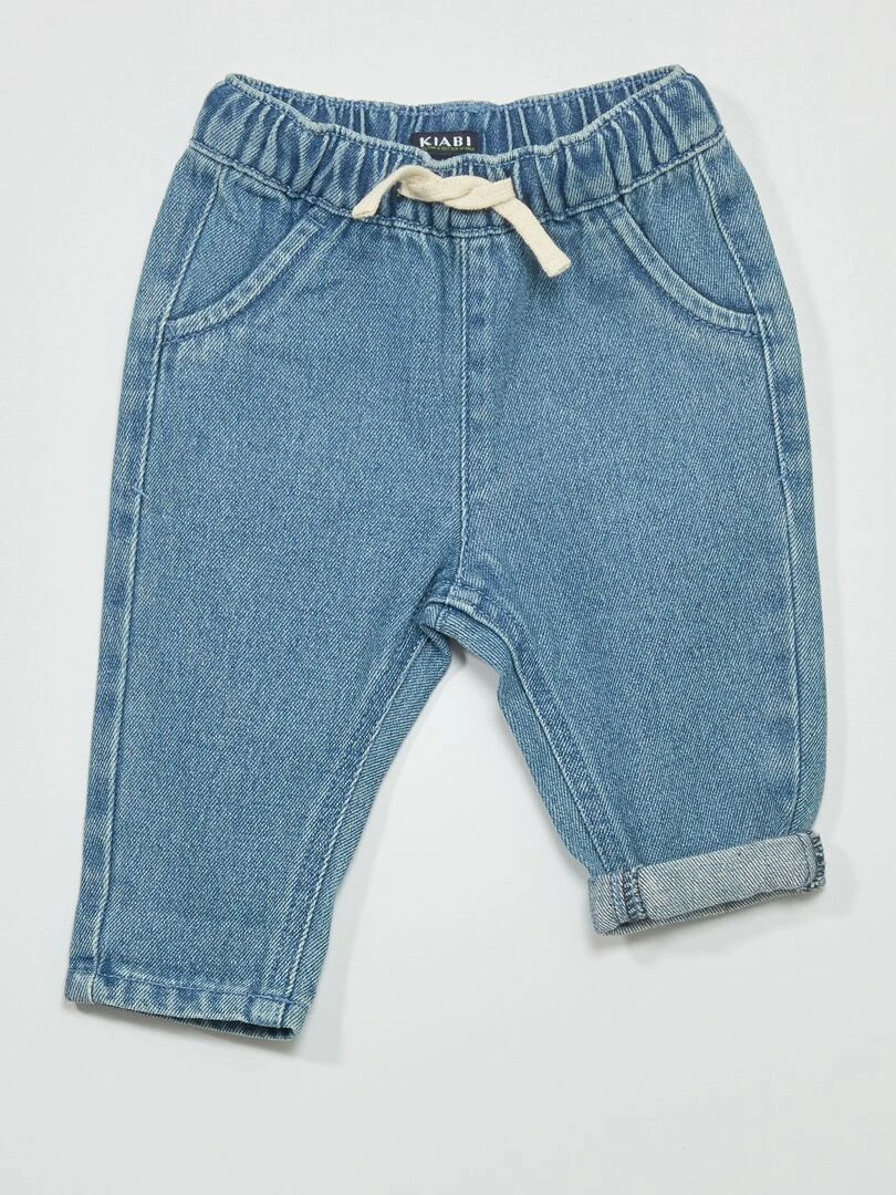 Pantalon jogging en twill Bleu