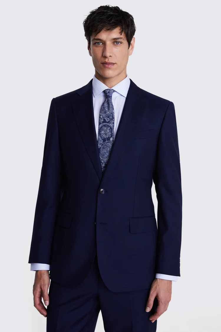 Italian Tailored Fit Navy Jacket Buy Online at Moss