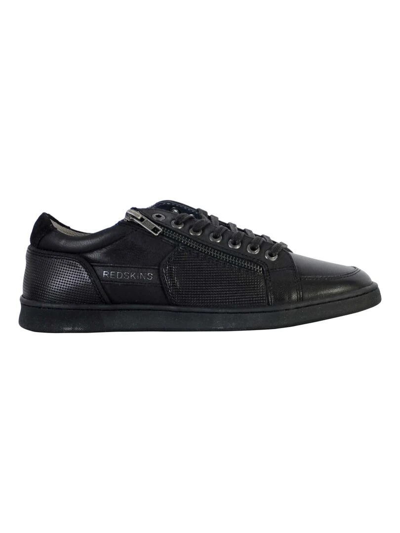 Basket Cuir Redskins Distrait Noir