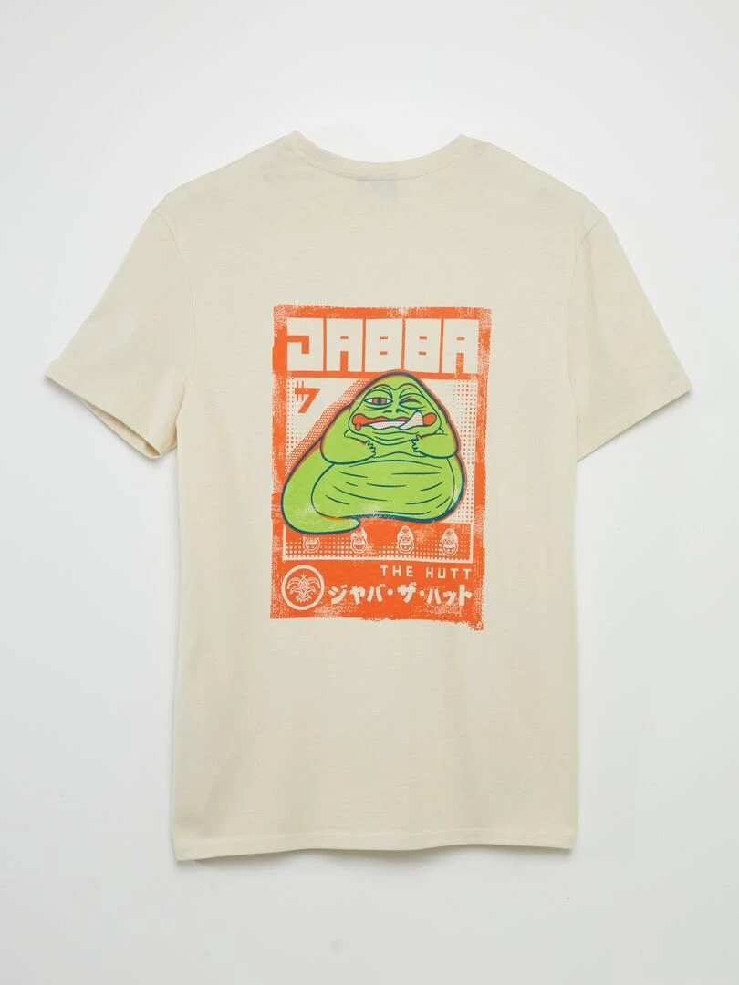 T shirt 'Star Wars' en jersey à col rond   Beige
