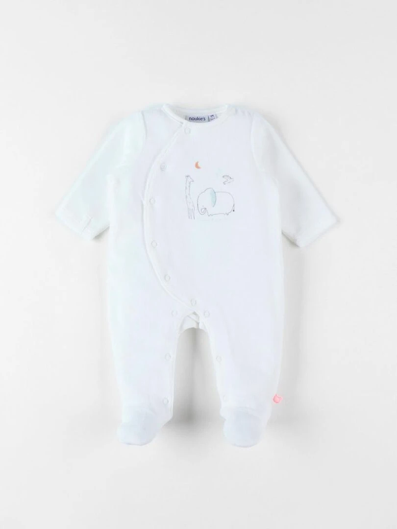 Pyjama 1 pièce en velours Noukie's Blanc
