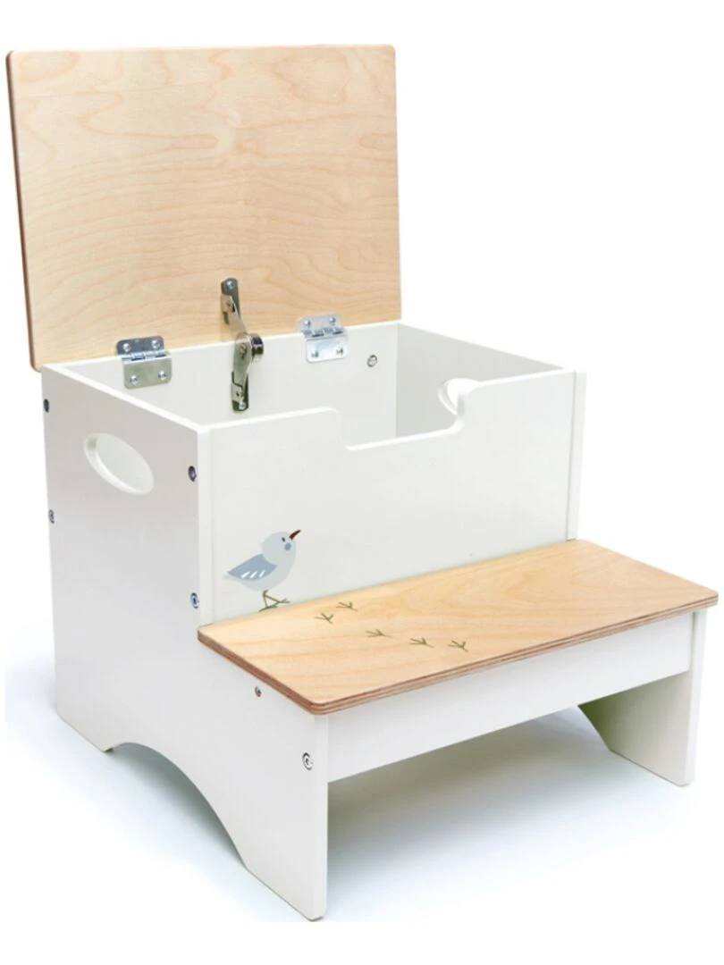 Marche pied forêt en bois Beige
