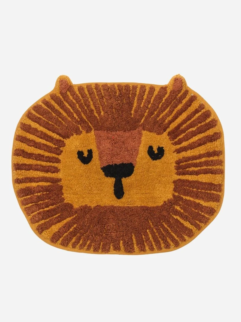 Tapis forme 'lion' Jaune