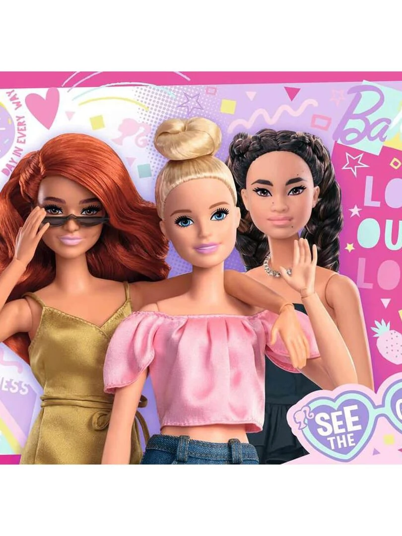 Puzzle 100 pièces XXL : Barbie : Toujours voir le bon côté N/A