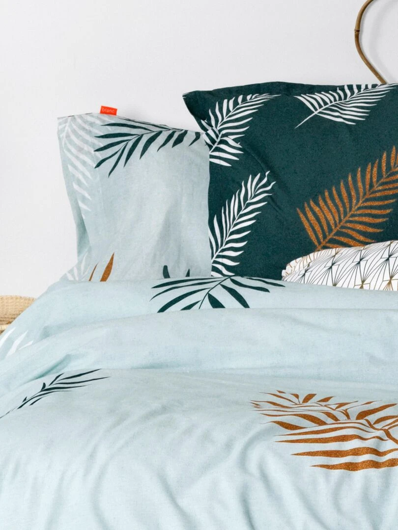 Taie d'oreiller Foliage mint "Happyfriday"   Multicolore