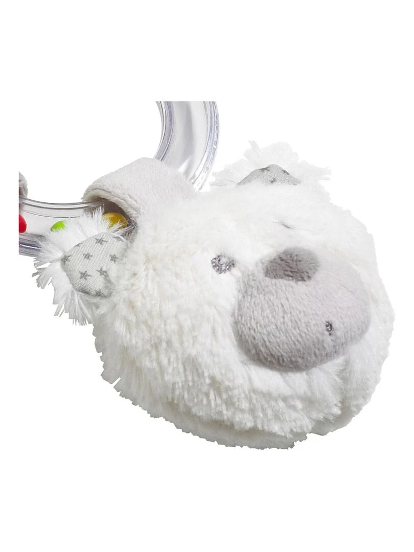 Hochet Ours en velours gris   SAUTHON   Gris