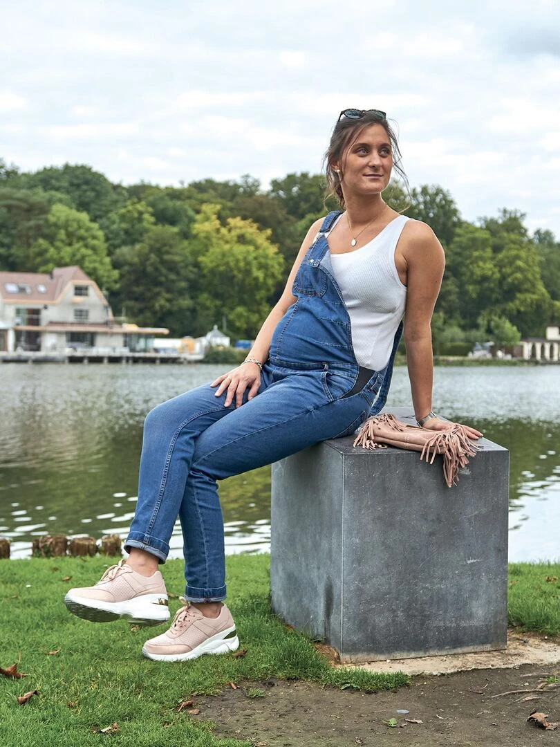Gabylou Sneakers Modele Julie Rose pâle