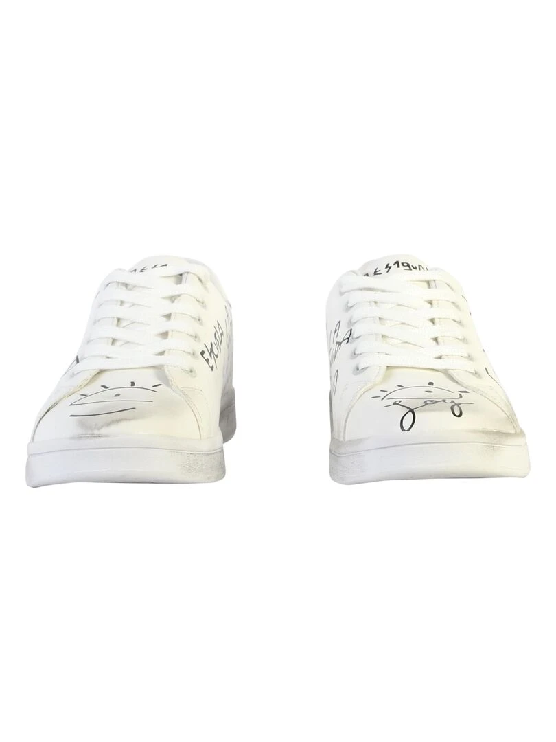 Basket à Lacets Desigual Cosmic Alexis   Blanc