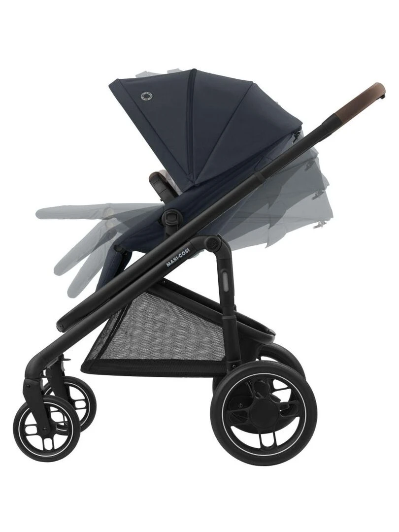 MAXI COSI poussette Duo combinée Plaza Plus 0 à 4 ans (22kg) Nacelle incluse Essential Graphite Gris Gris