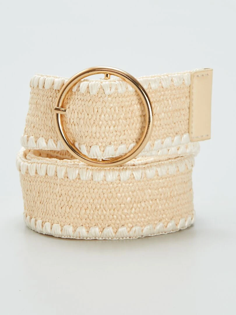 Ceinture élastique Beige