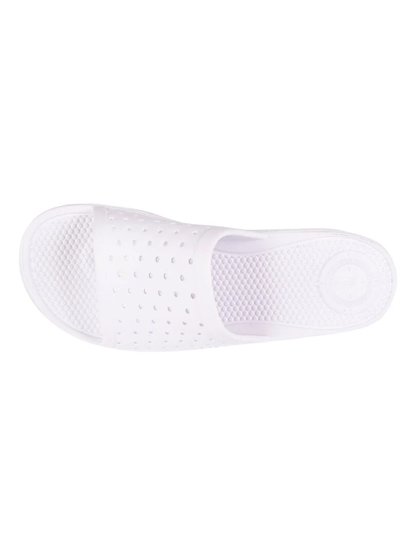 Mules claquettes Femme ajourées Blanc   Blanc