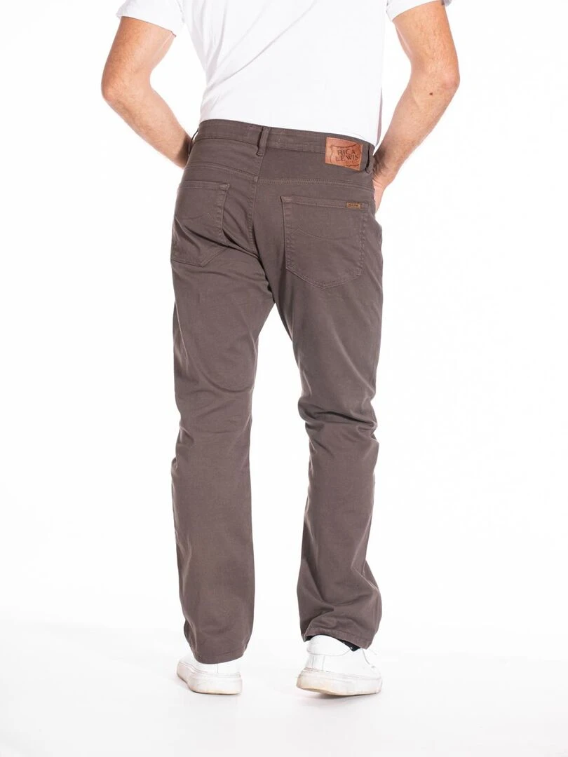 Jeans RL70 coupe droite confort stretch WES 'Rica Lewis'   Marron glacé