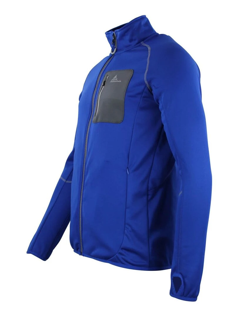 Blouson polarshell homme CEMARO   PEAK MOUNTAIN   Bleu