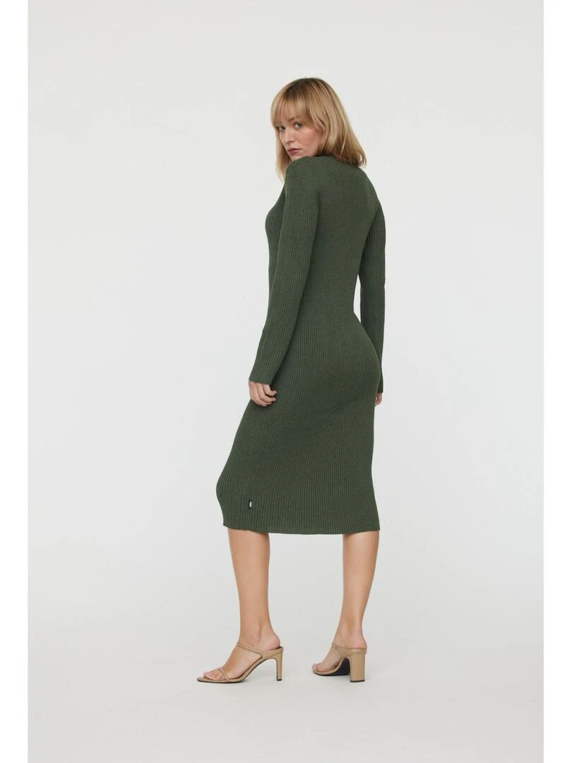 Lee Cooper   Robe manches longues polyester  LORA   Vert