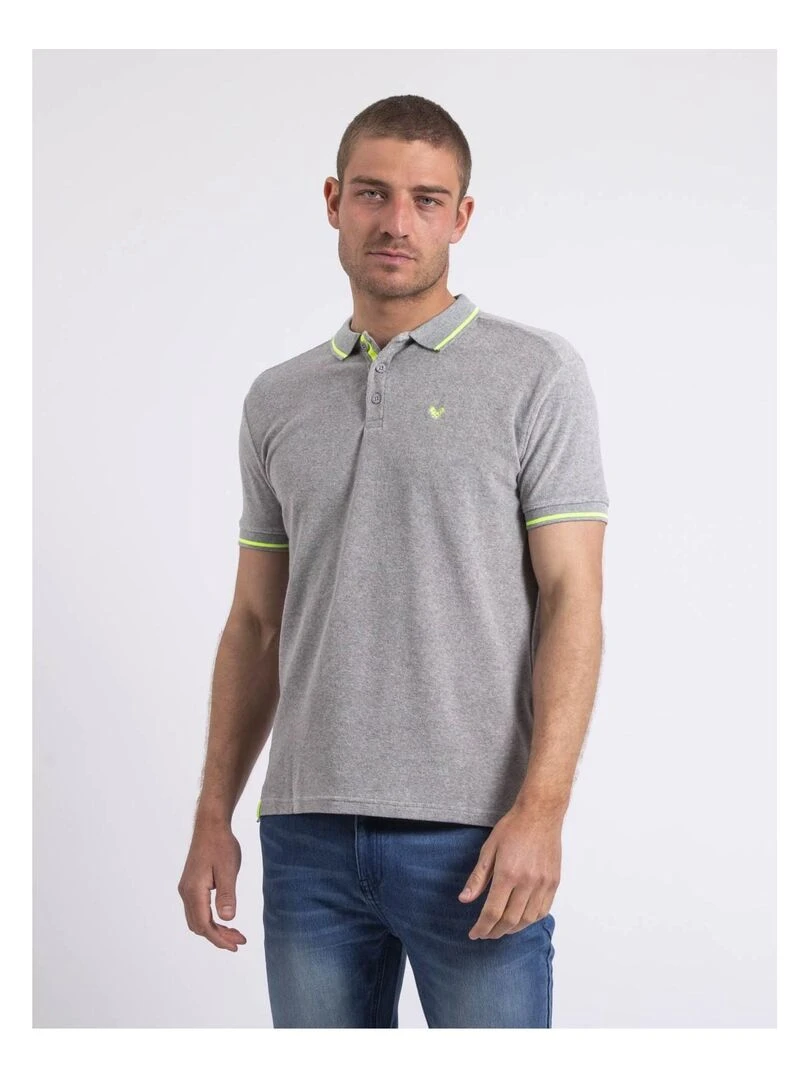 Polo manches courtes PAMEDI Gris