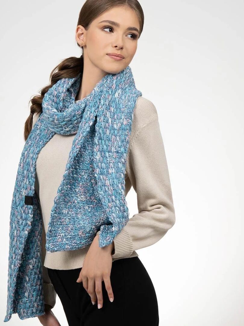 Ensemble Echarpe Bonnet Celti   Made in UE   Bleu ciel