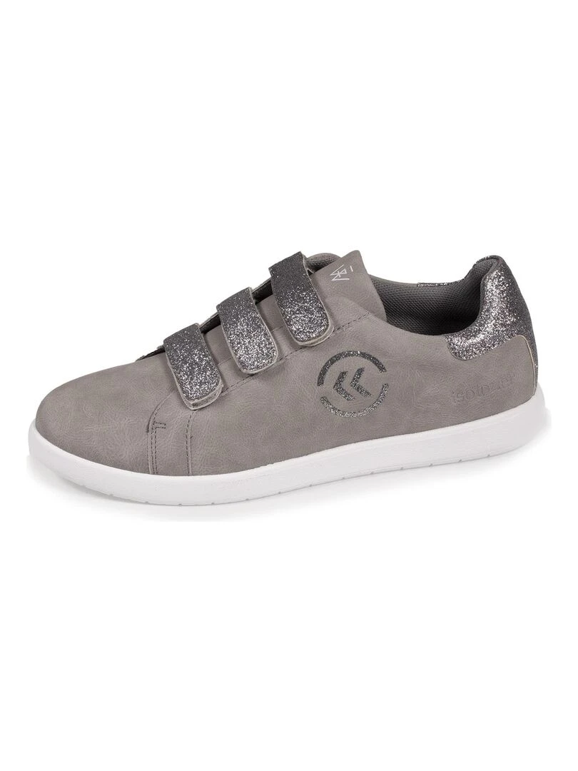 Basket femme scratch pailleté Gris Gris