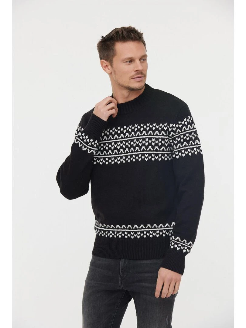 Lee Cooper   Pull manches longues coton regular CANCHOR   Noir