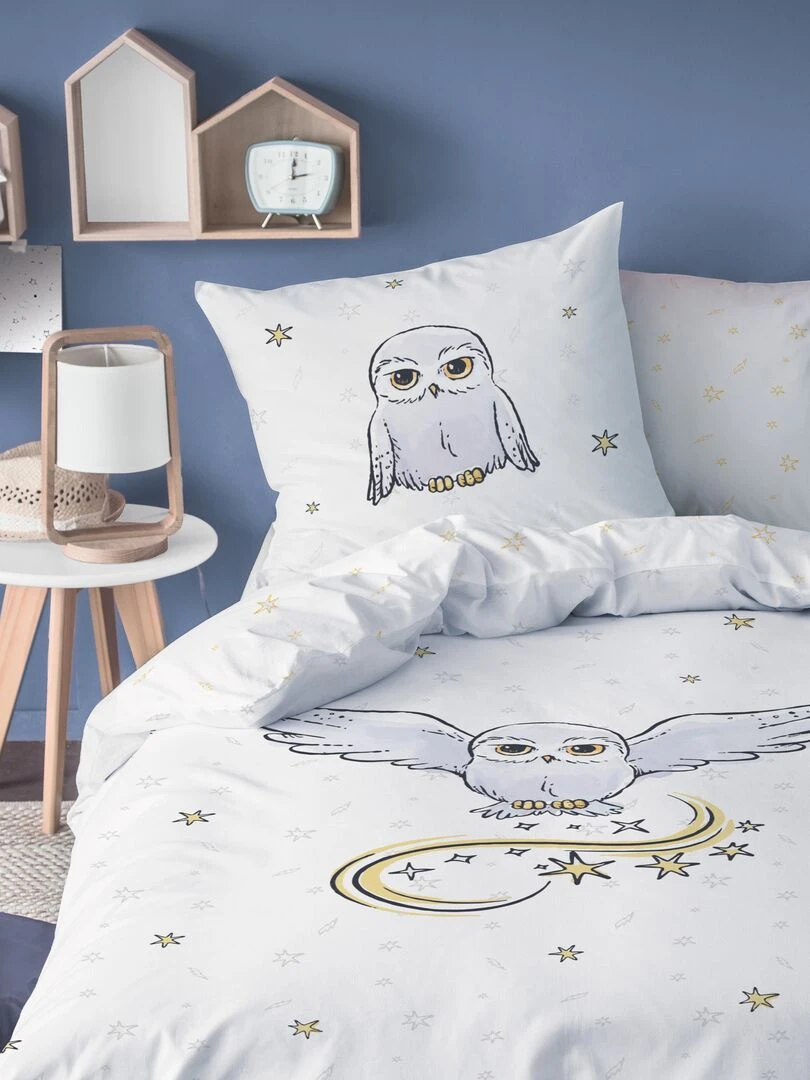 Parure de lit 'Harry Potter' 1 personne blanc