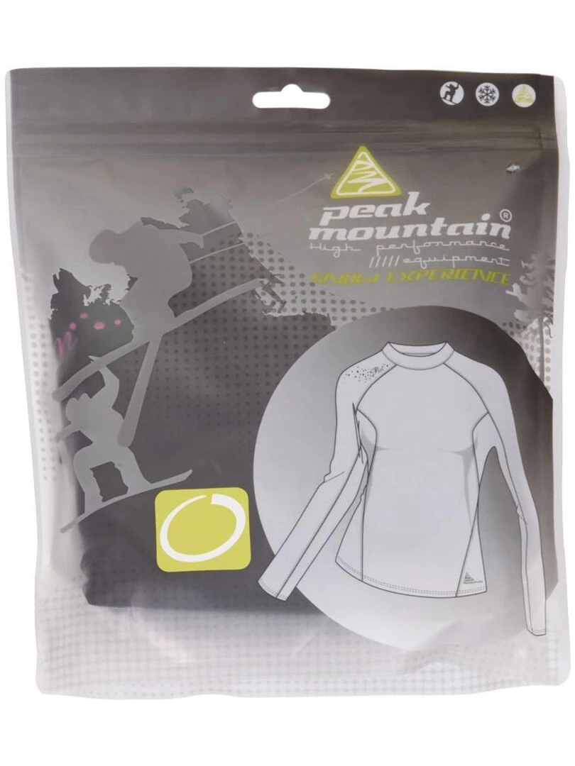 Top technique fille FANA   PEAK MOUNTAIN   Noir Noir