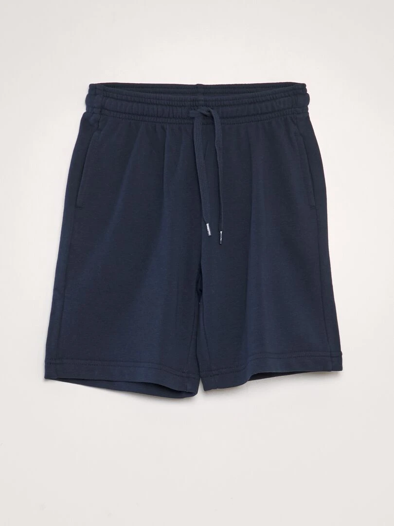Bermuda en french terry bleu marine