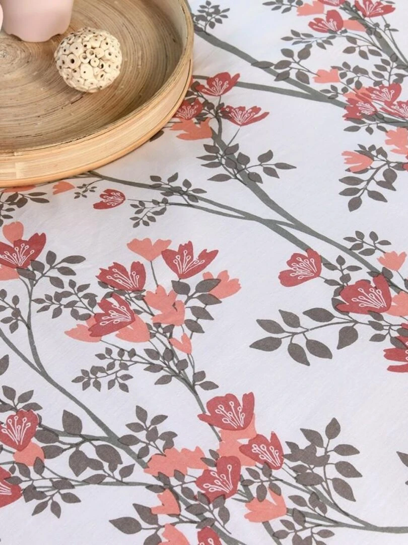 Housse de couette  Ines + taie(s) coton 57 fils   Rose