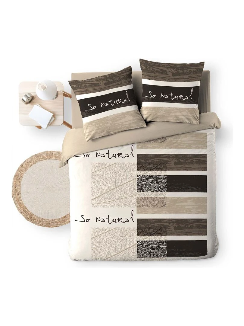 Parure Housse de couette Collection So Natural Marron