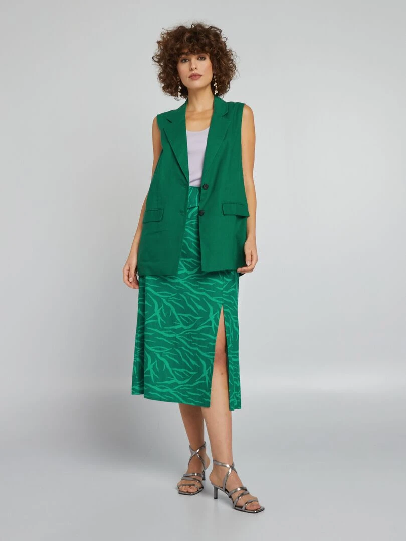 Veste de tailleur sans manches Vert